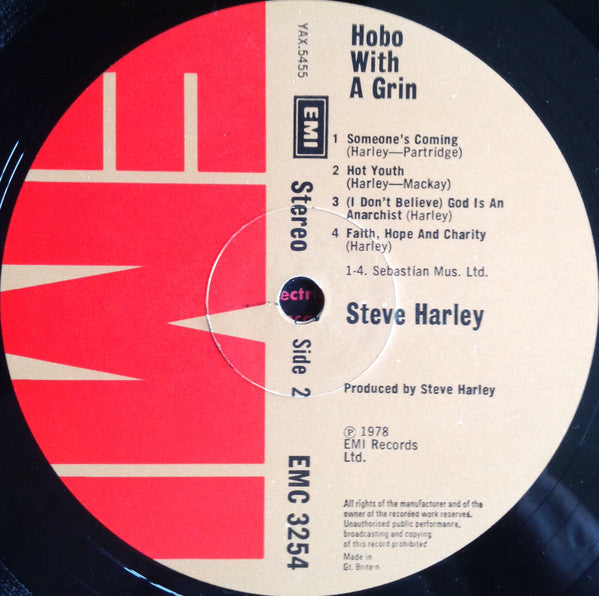 Steve Harley : Hobo With A Grin (LP, Album)