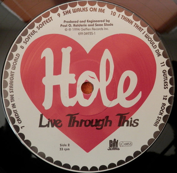 Hole - Live Through This (LP, Album) (Very Good Plus (VG+))