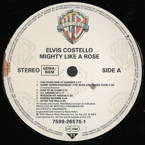 Elvis Costello : Mighty Like A Rose (LP, Album)