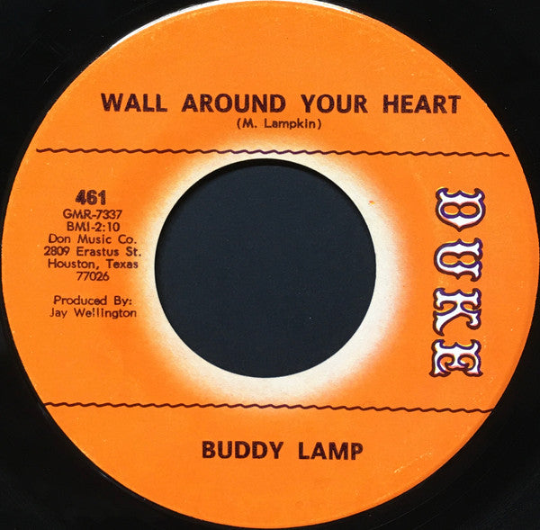 Buddy Lamp : Devil's Gonna Get You / Wall Around Your Heart (7")