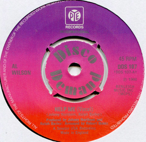 Al Wilson (11) : Help Me (7", Single, RE, 4-P)