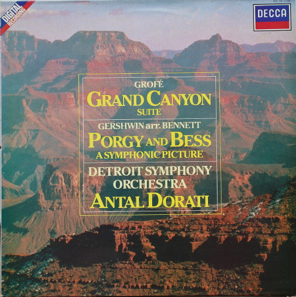 Grofé*, Gershwin* / Dorati*, Detroit Symphony Orchestra : Grand Canyon Suite / Porgy And Bess  (LP, Album)