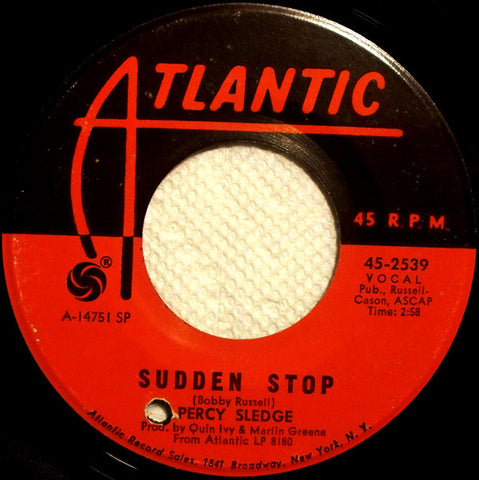 Percy Sledge : Sudden Stop (7")