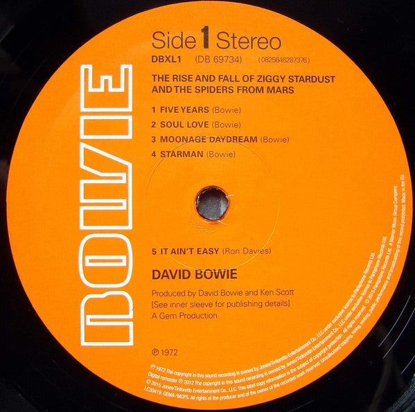 David Bowie : The Rise And Fall Of Ziggy Stardust And The Spiders From Mars (LP, Album, RE, RM, RP, 180)