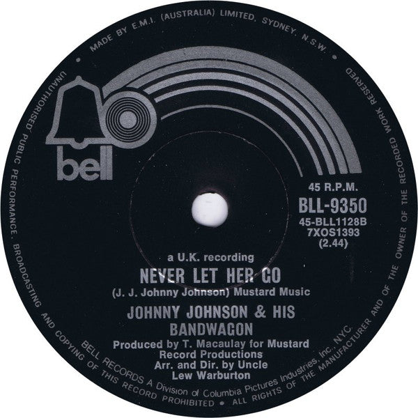 Johnny Johnson & His Bandwagon* : (Blame It) On The Pony Express (7", Single)