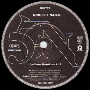 Nine Inch Nails : Sin (7", Single)