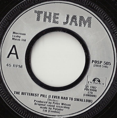 The Jam : The Bitterest Pill (I Ever Had To Swallow) (7", Single, Sil)