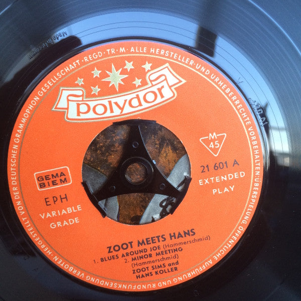 Zoot Sims And Hans Koller : Zoot Meet Hans (7", EP, RE)