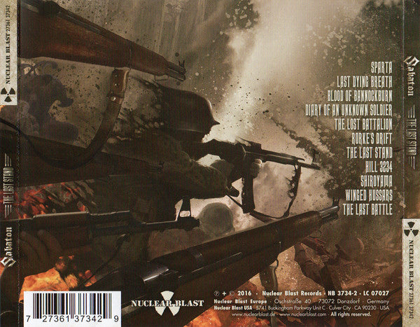 Sabaton : The Last Stand (CD, Album)