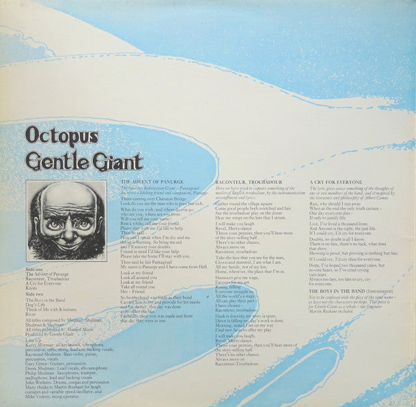 Gentle Giant : Octopus (LP, Album, RE, 4th)