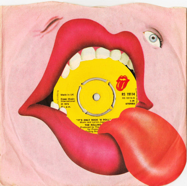 The Rolling Stones : It's Only Rock 'N Roll (7", Single, Pus)