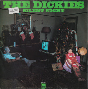 The Dickies : Silent Night (7", Single, Whi)