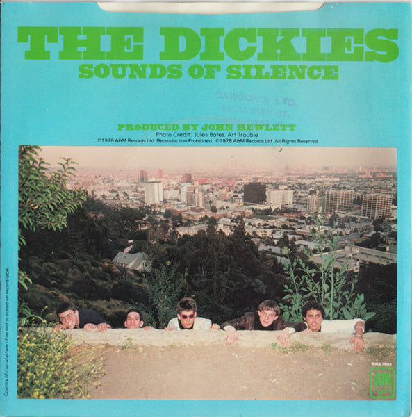 The Dickies : Silent Night (7", Single, Whi)