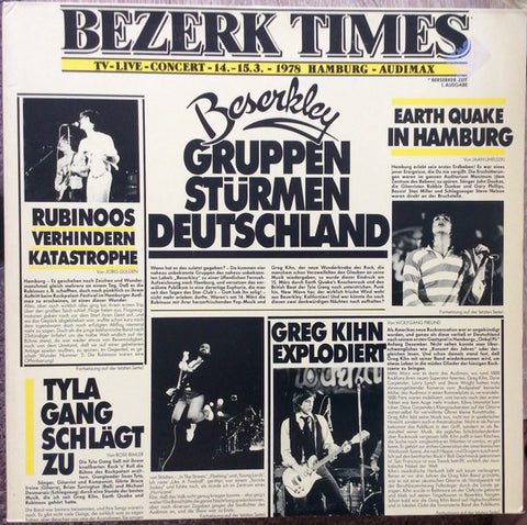 Greg Kihn / The Rubinoos / Earth Quake (2) / Tyla Gang : Bezerk Times (2xLP)