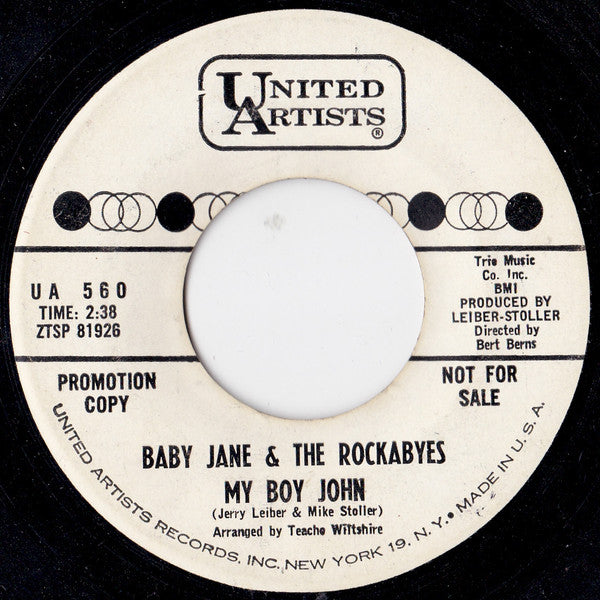 Baby Jane And The Rockabyes : How Much Is That Doggie In The Window (7", Promo)