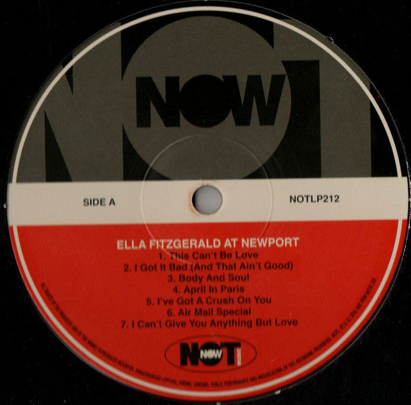 Ella Fitzgerald, Billie Holiday : At Newport (LP, Album, RE)