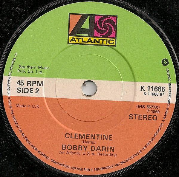 Bobby Darin : Mack The Knife / Clementine (7", RE)