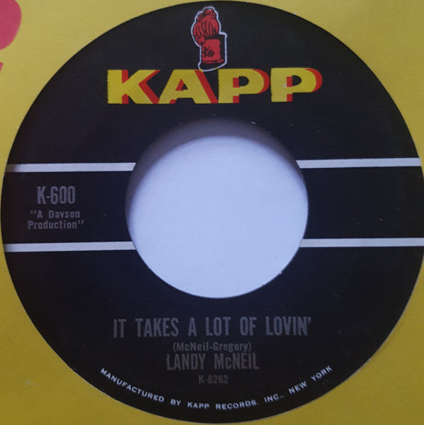 Landy McNeil* : Move It (Move On) / It Takes A Lot Of Lovin (7", Single)