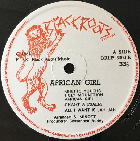 Sugar Minott : African Girl (LP, Album)