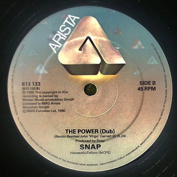 Snap! : The Power (12", Single, EMI)