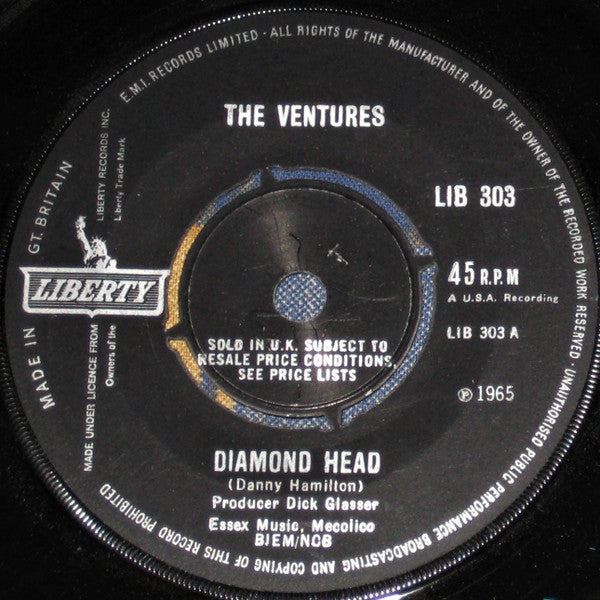 The Ventures : Diamond Head  (7", Single)