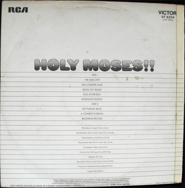 Holy Moses (4) : Holy Moses!! (LP, Album)