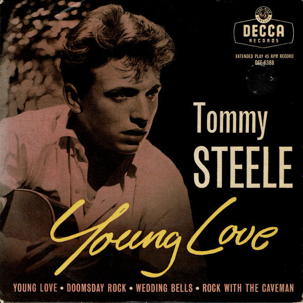 Tommy Steele And The Steelmen : Young Love (7", EP, Tri)