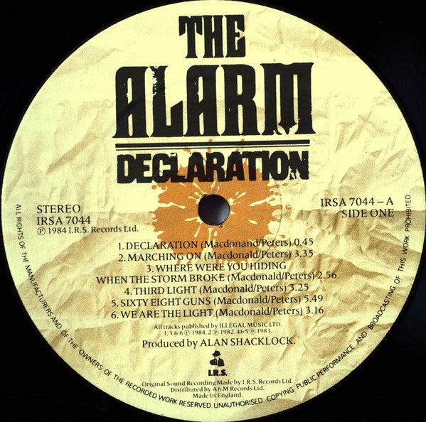 The Alarm : Declaration (LP, Album)