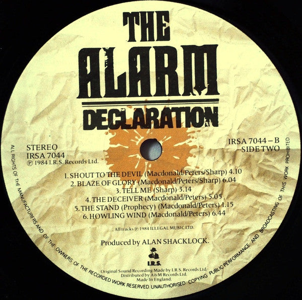 The Alarm : Declaration (LP, Album)