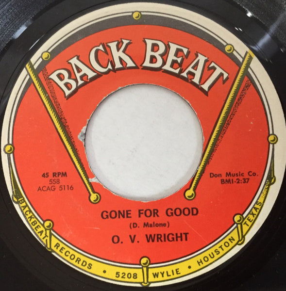 O.V. Wright : Gone For Good / How Long Baby (7")