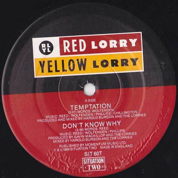 Red Lorry Yellow Lorry : Temptation (12", Single)