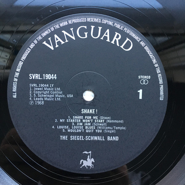 The Siegel-Schwall Band : Shake! (LP, Album)