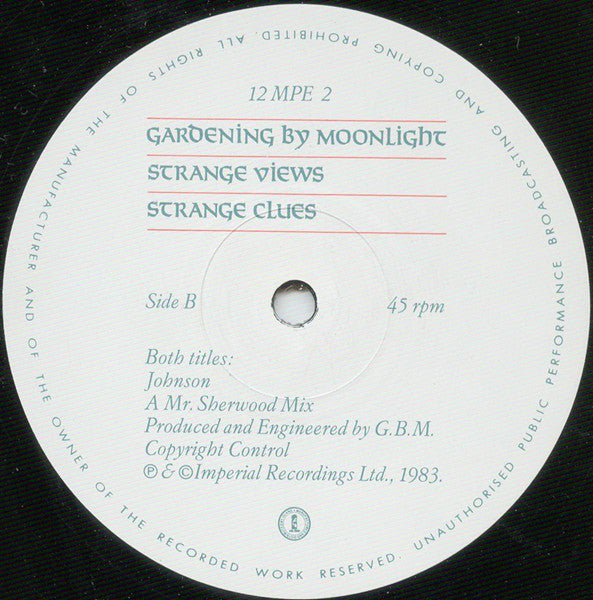 Gardening By Moonlight : Strange News (12", Single)