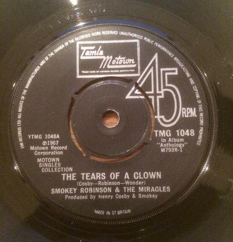 Smokey Robinson & The Miracles* : The Tears Of A Clown / The Tracks Of My Tears (7", Single, Kno)